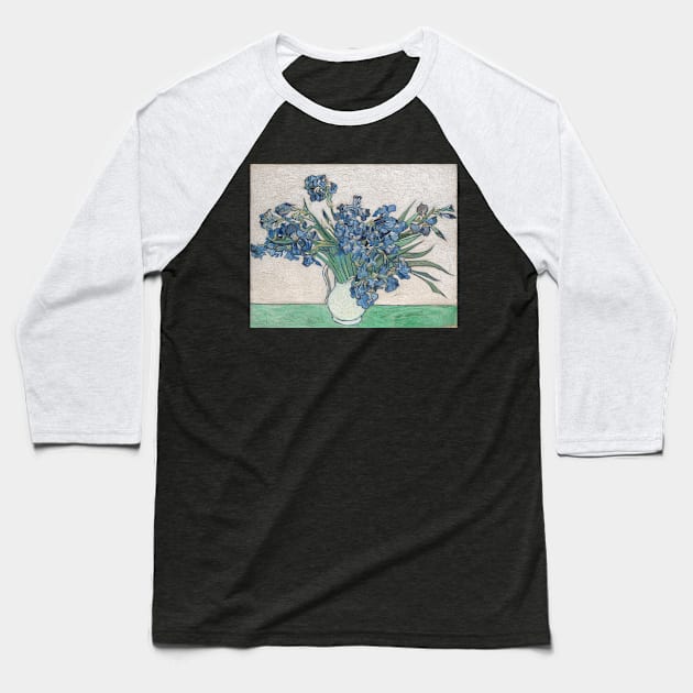 Irises: 1890 | Art By Van Gogh Baseball T-Shirt by Art_Attack